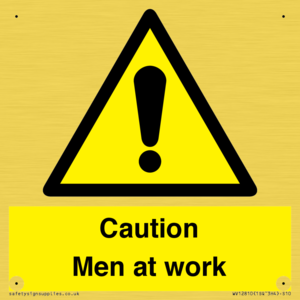Caution Men at work